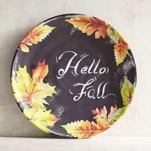 🍁 SET of 8 ~ Pier 1 'Hello Fall' Melamine Plates